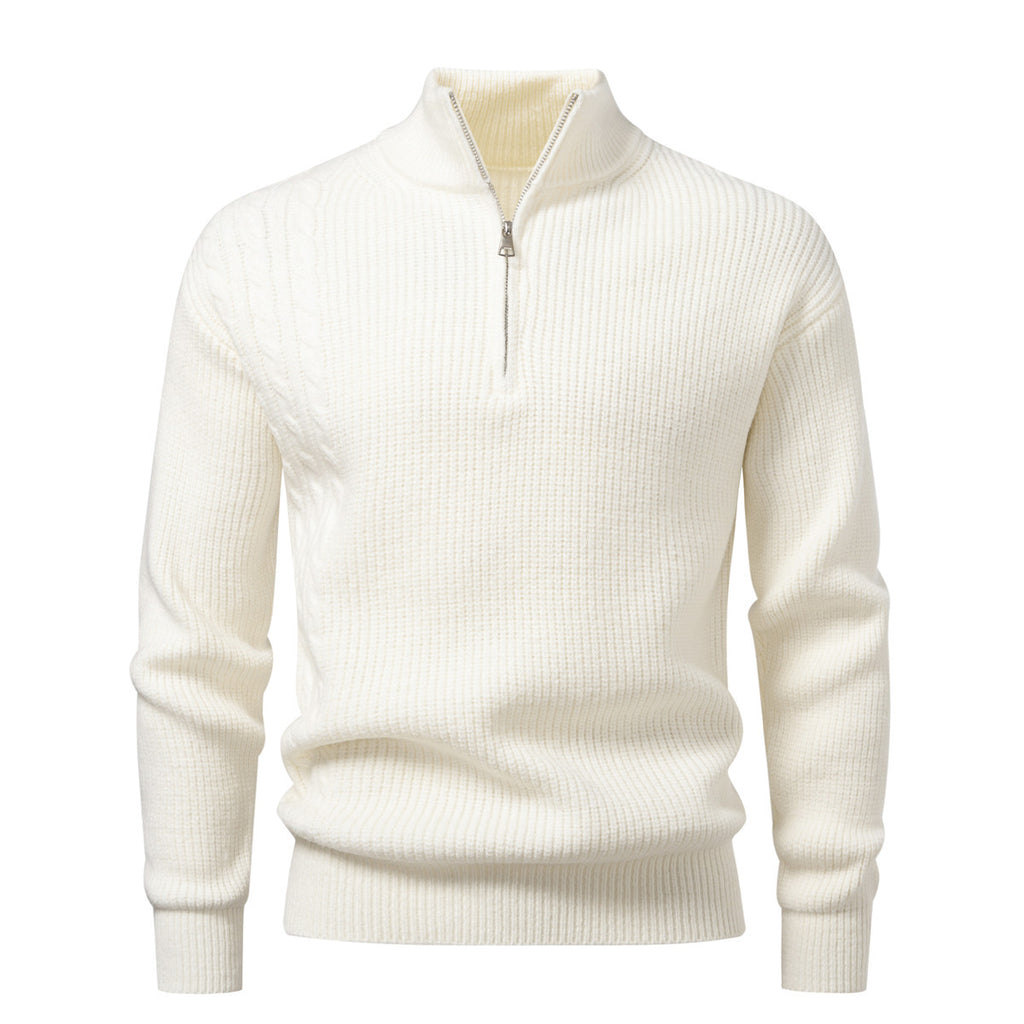 Autumn And Winter Men's Half-zip Pullover Sweater