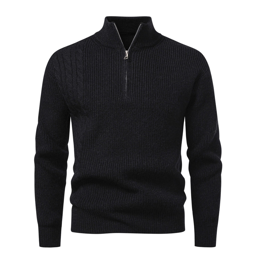 Autumn And Winter Men's Half-zip Pullover Sweater