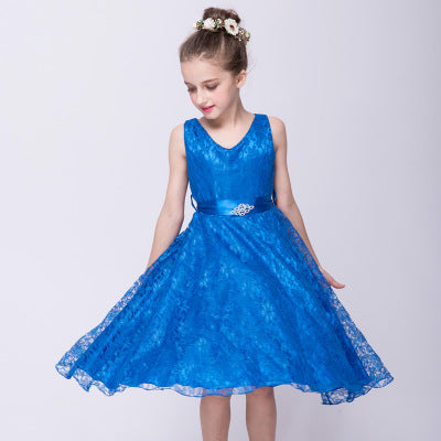 Willhawack Kids girls dress children Costume Girls Dress Lace Dress Tong Wholesale