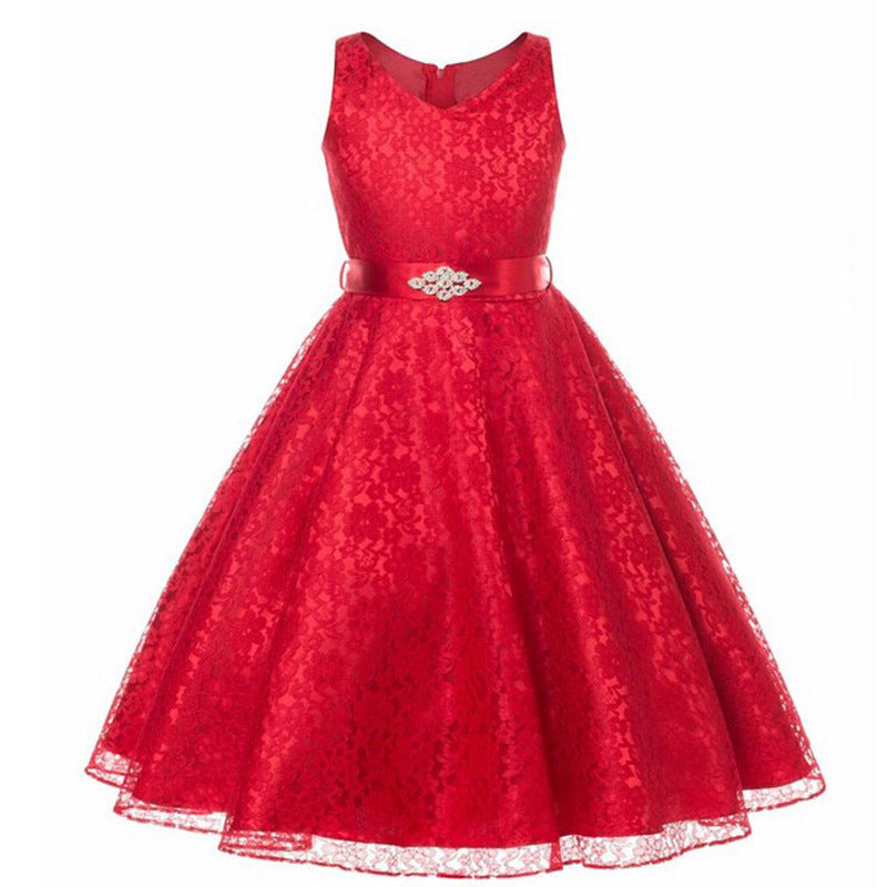 Willhawack Kids girls dress children Costume Girls Dress Lace Dress Tong Wholesale
