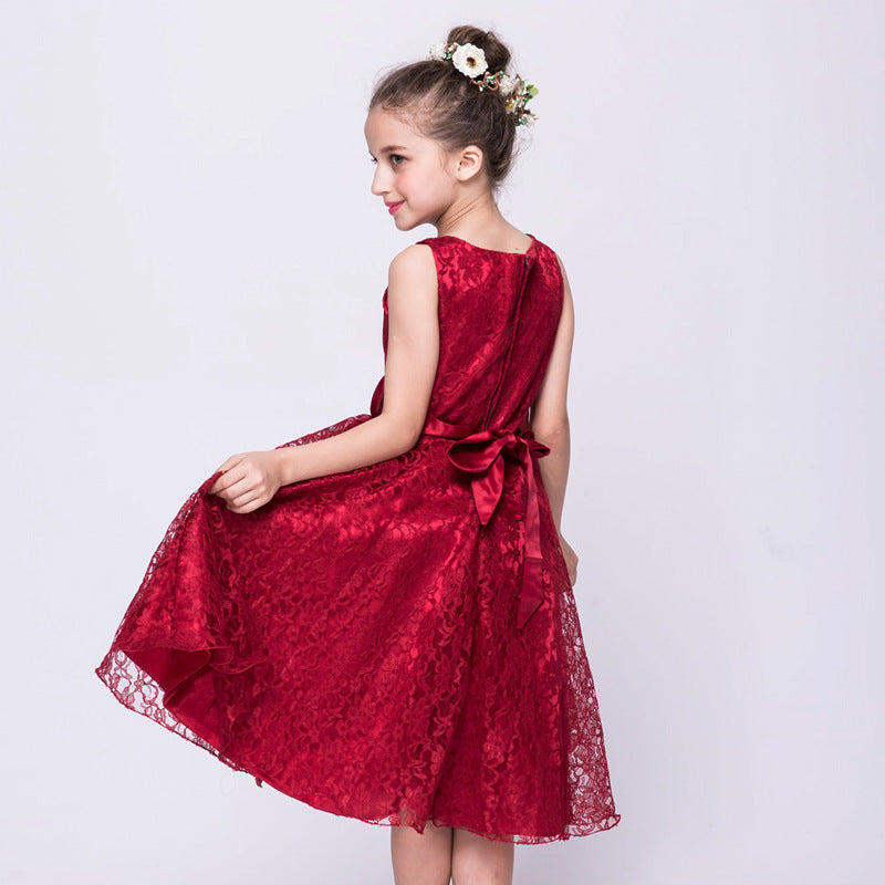 Willhawack Kids girls dress children Costume Girls Dress Lace Dress Tong Wholesale