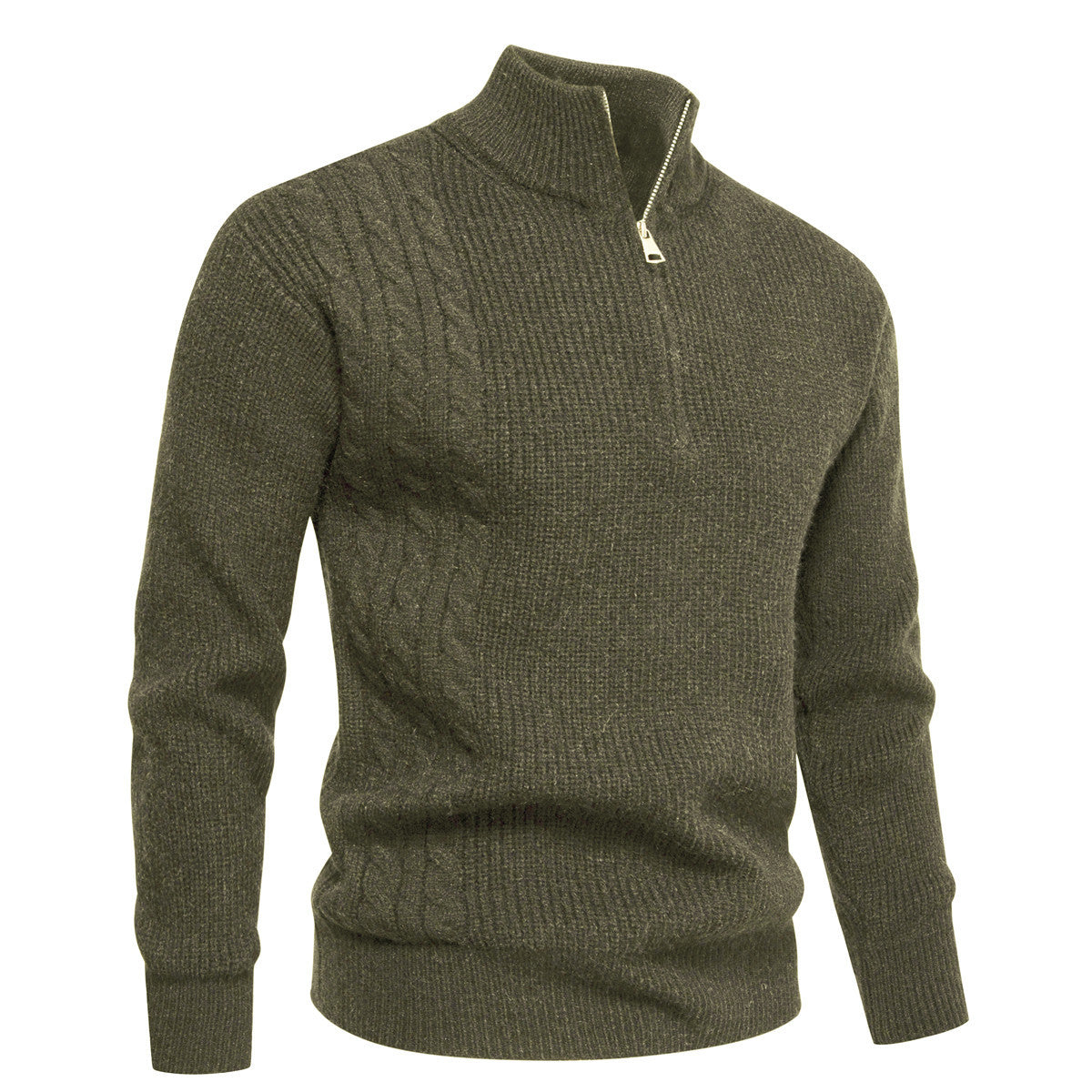 Autumn And Winter Men's Half-zip Pullover Sweater
