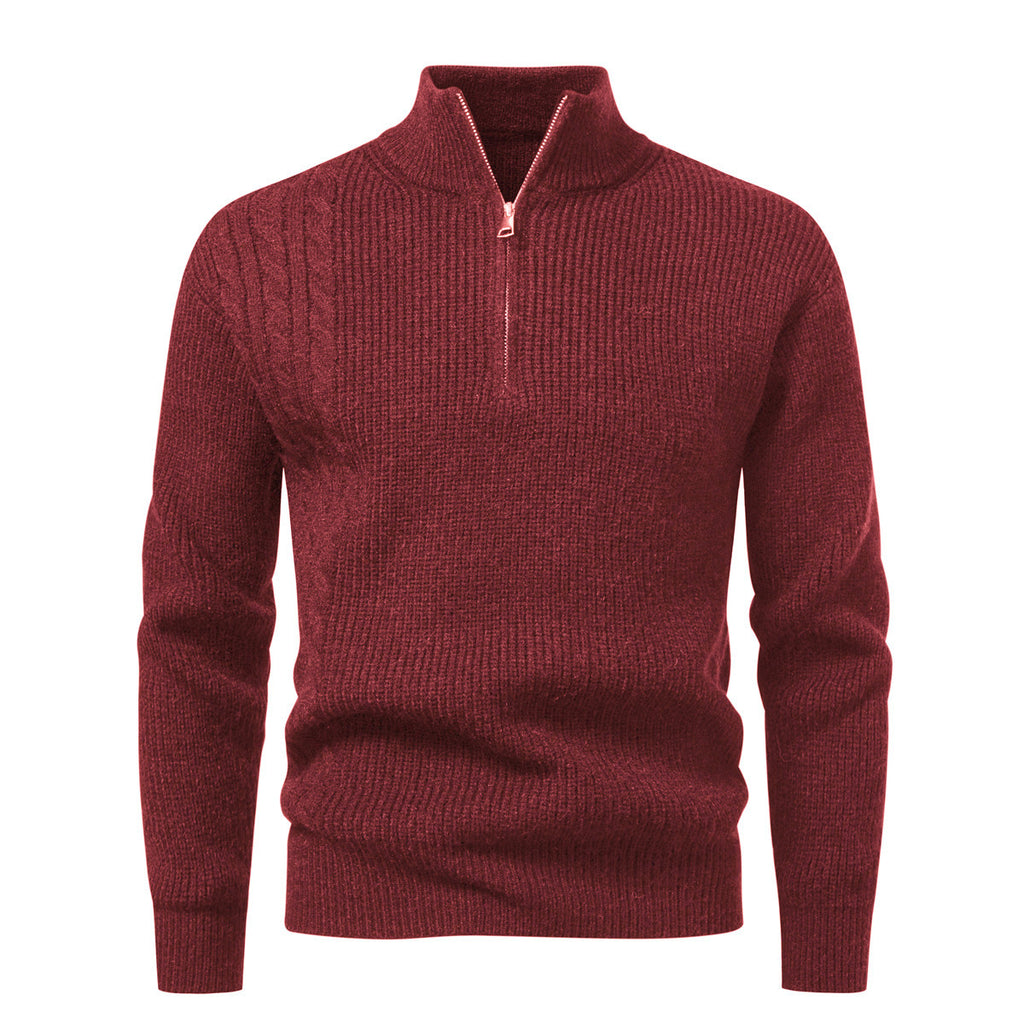 Autumn And Winter Men's Half-zip Pullover Sweater