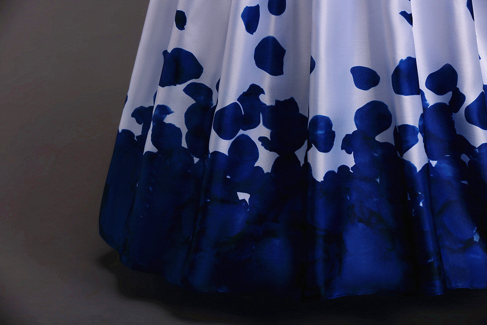 Willhawack Girls' Printed Wedding Long Dress