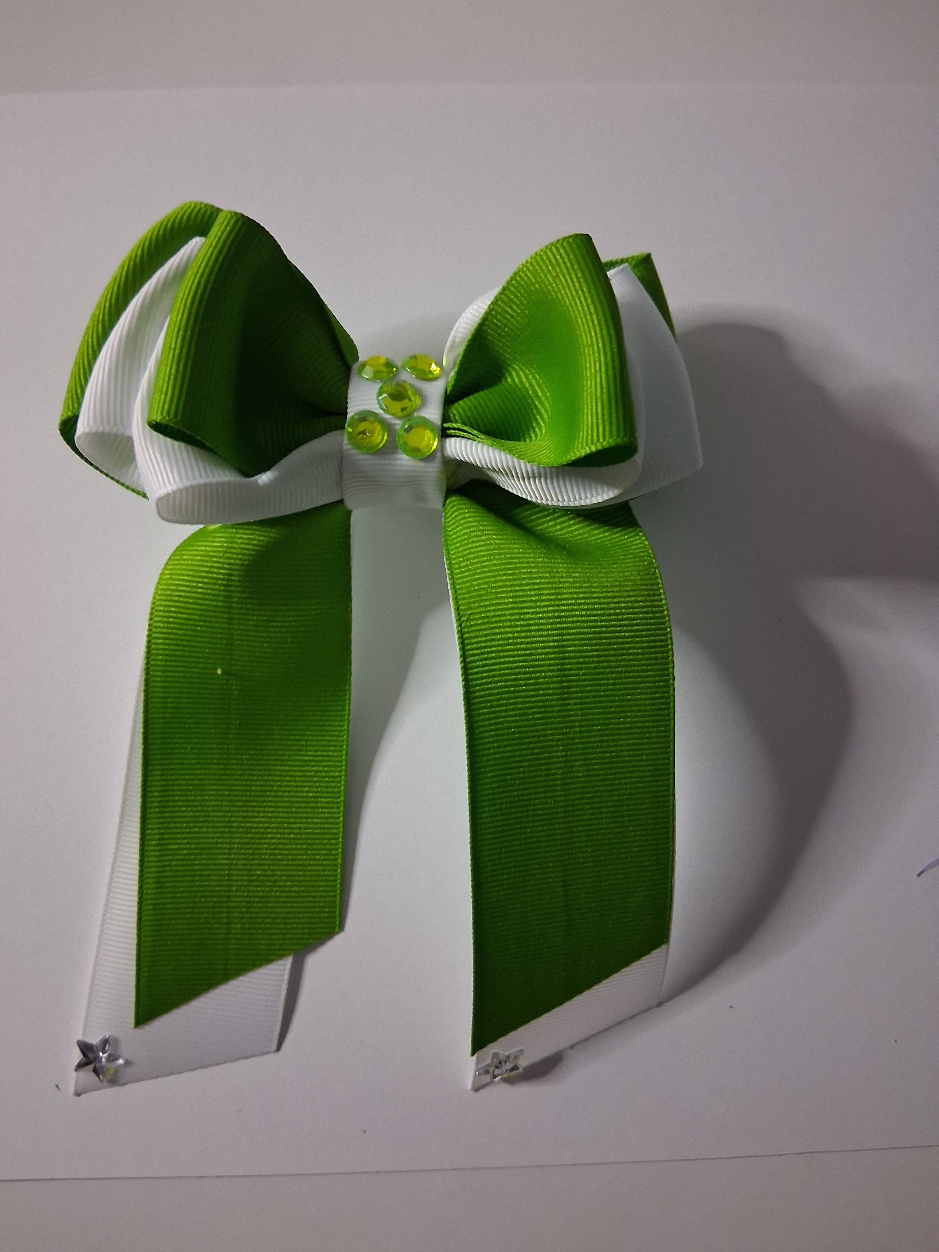 Willhawack Handmade Hair bow -Green