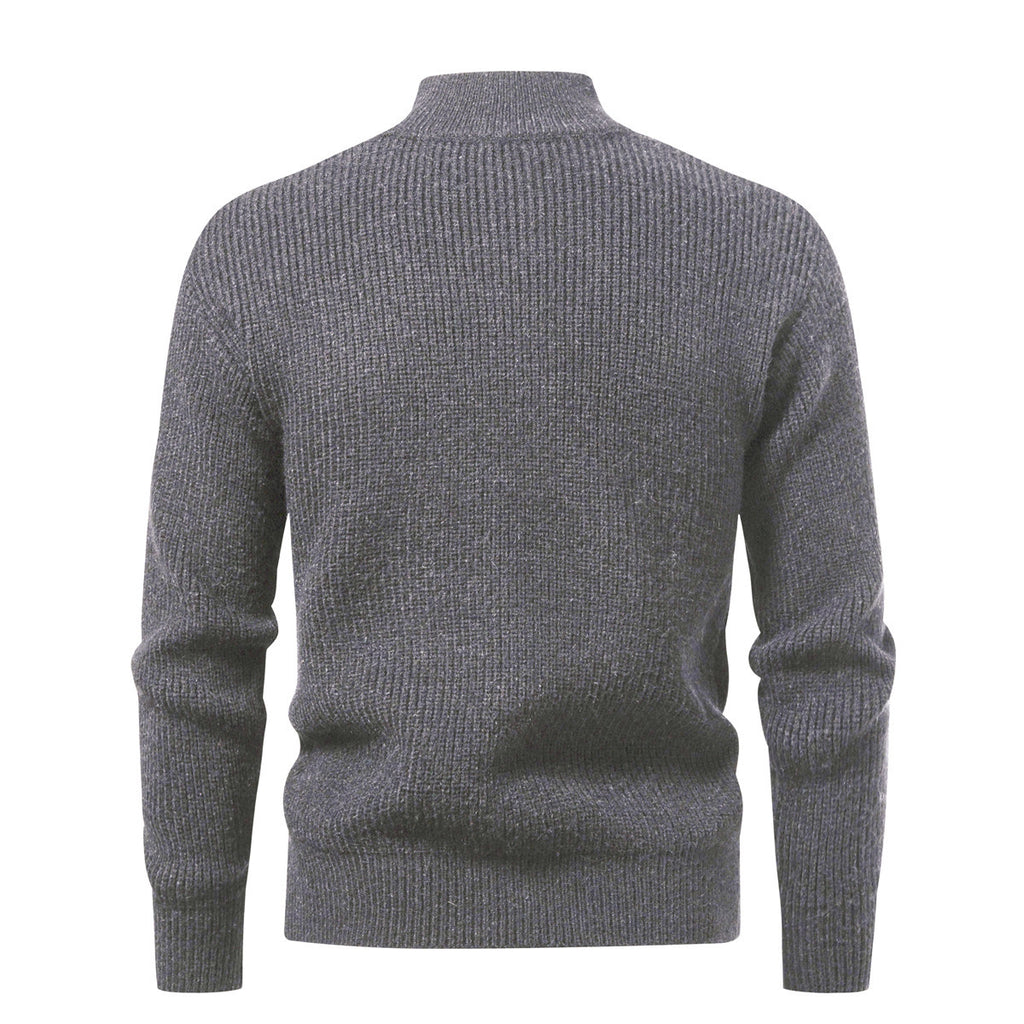 Autumn And Winter Men's Half-zip Pullover Sweater