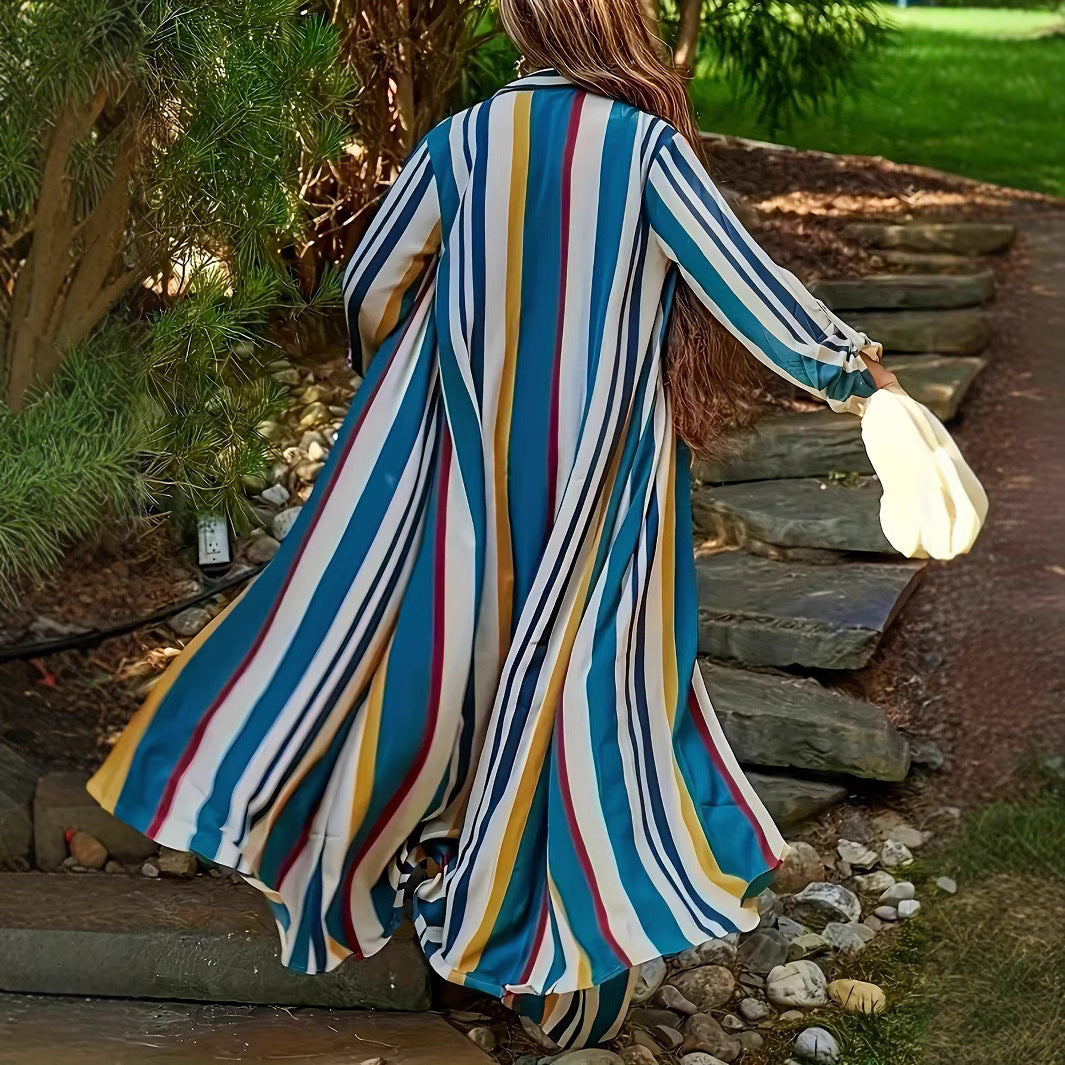 Button Long Sleeve Top With Blouse And Pants Women